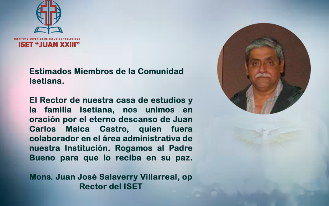 Eterno descanso de Juan Carlos Malca Castro