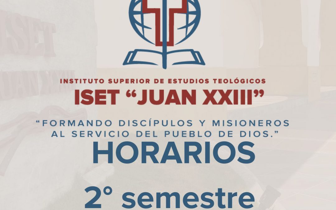 HORARIO ISET  SEMESTRE 2025 – II