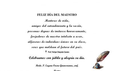 Feliz día del Maestro