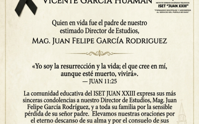Nota de Pésame: En memoria de Don Vicente García Huamán